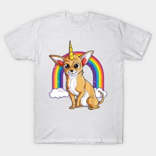 Chihuahua Unicorn Rainbow T-Shirt